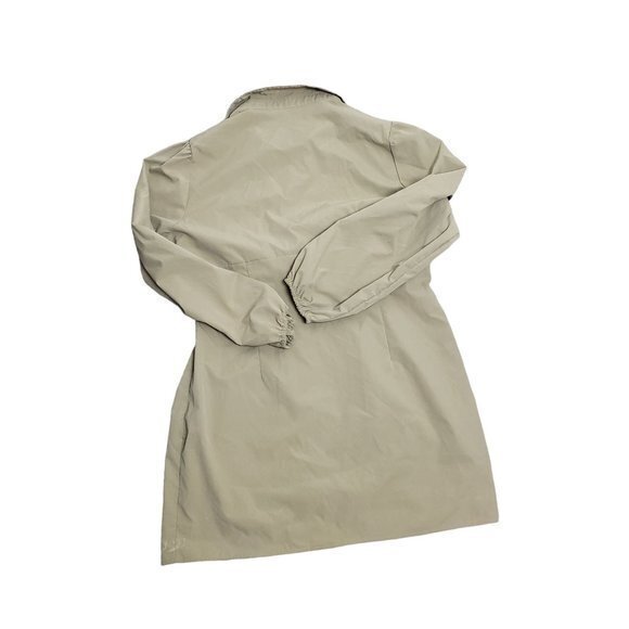 Pretty Little Thing Plus Size 18 Khaki Corset Detail Puff‎ Sleeve Shift Dress - Picture 7 of 7